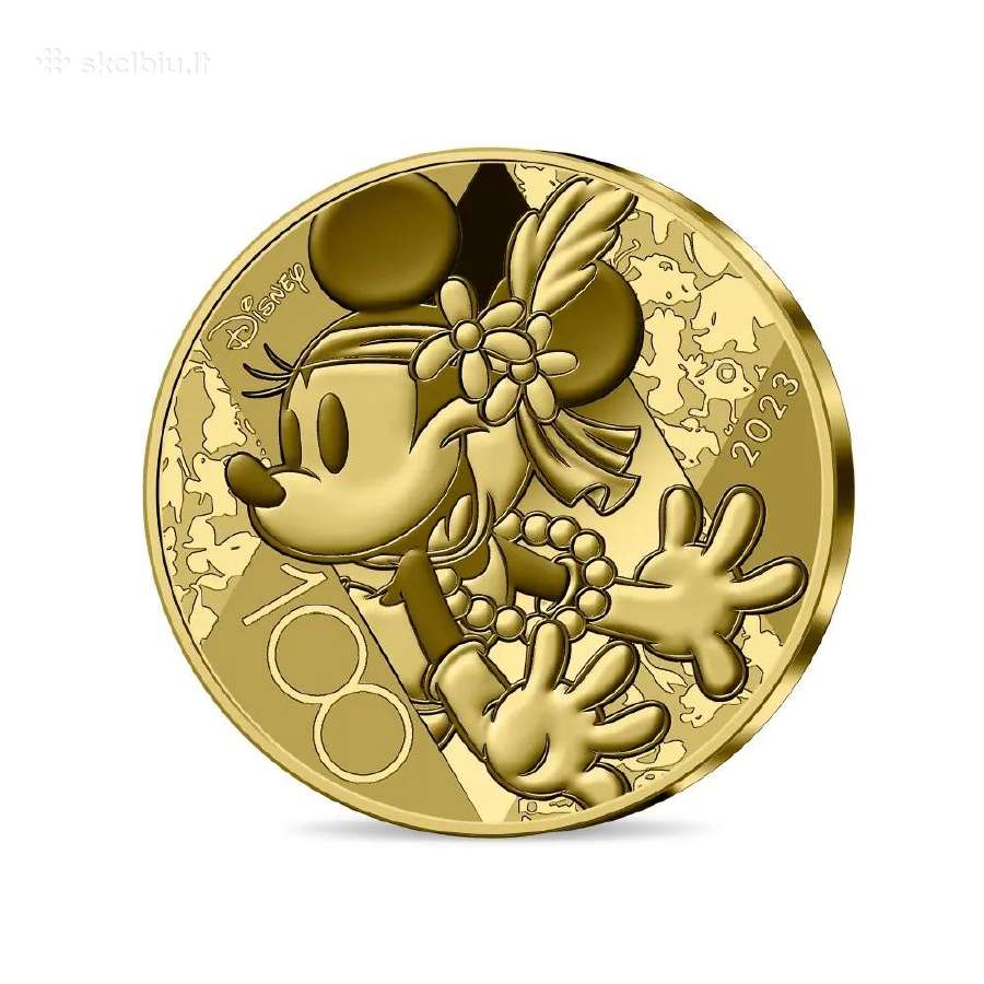 Disney 100 metų, 5 € auksinė moneta, Prancūzija - nuotraukos Nr. 4