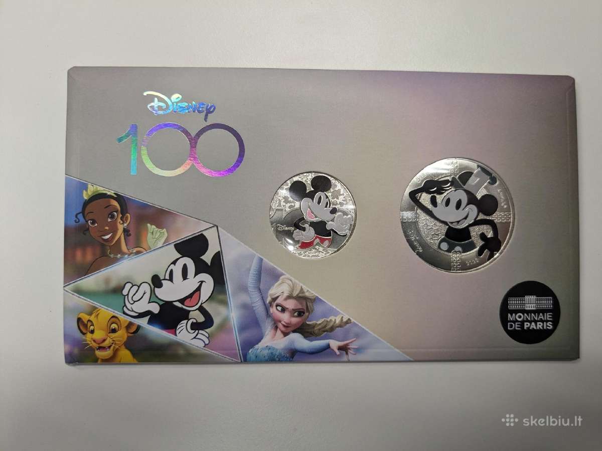 Disney 100 metų, 50 €+10 € sidabras*, Prancūzija