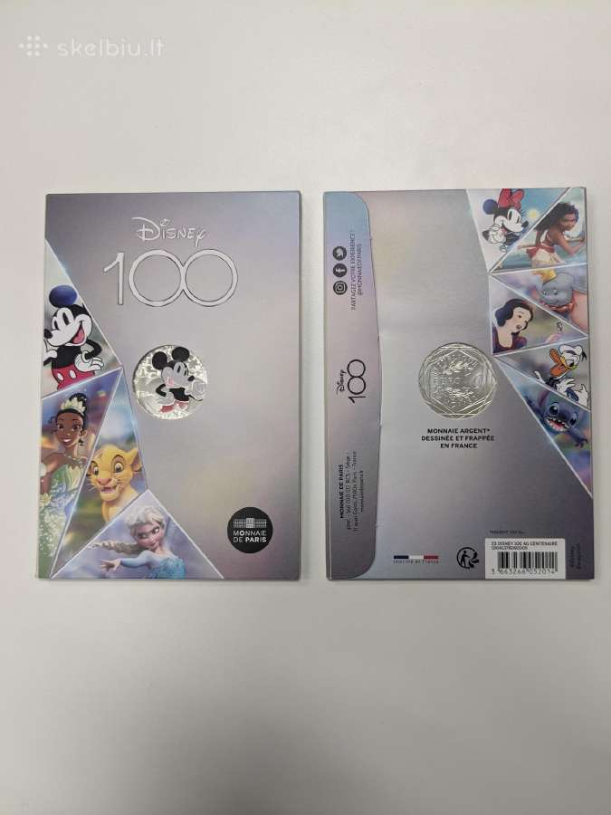 Disney 100 metų, 10 € sidabro* moneta, Prancūzija
