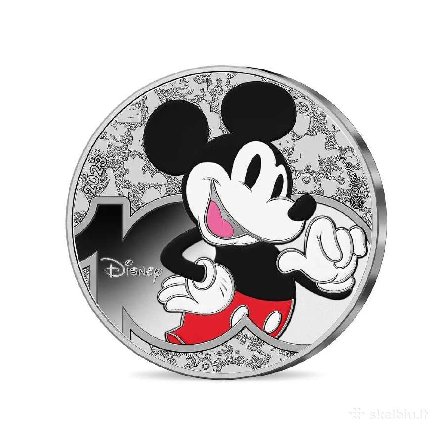 Disney 100 metų, 10 € sidabro* moneta, Prancūzija - nuotraukos Nr. 2