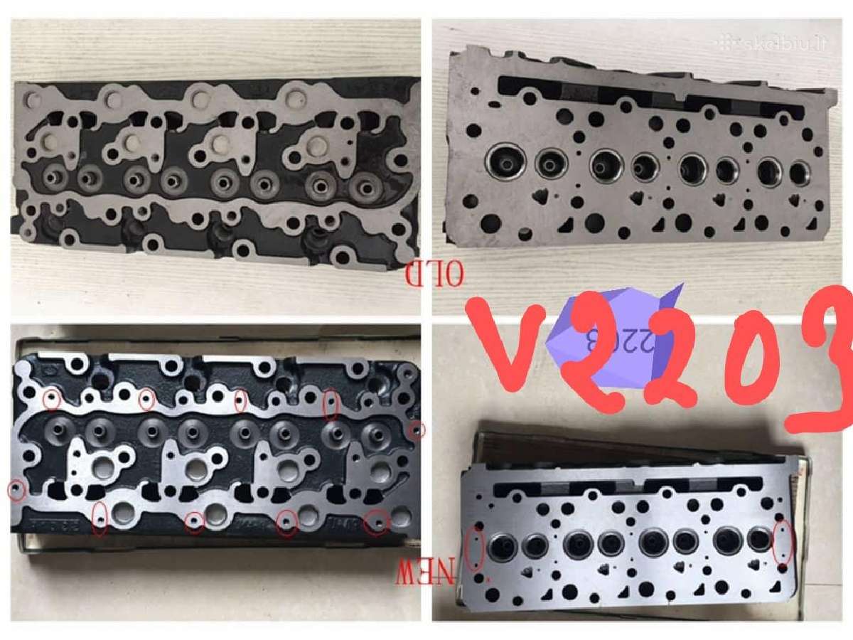 Kubota variklio v1505 galva - nuotraukos Nr. 8