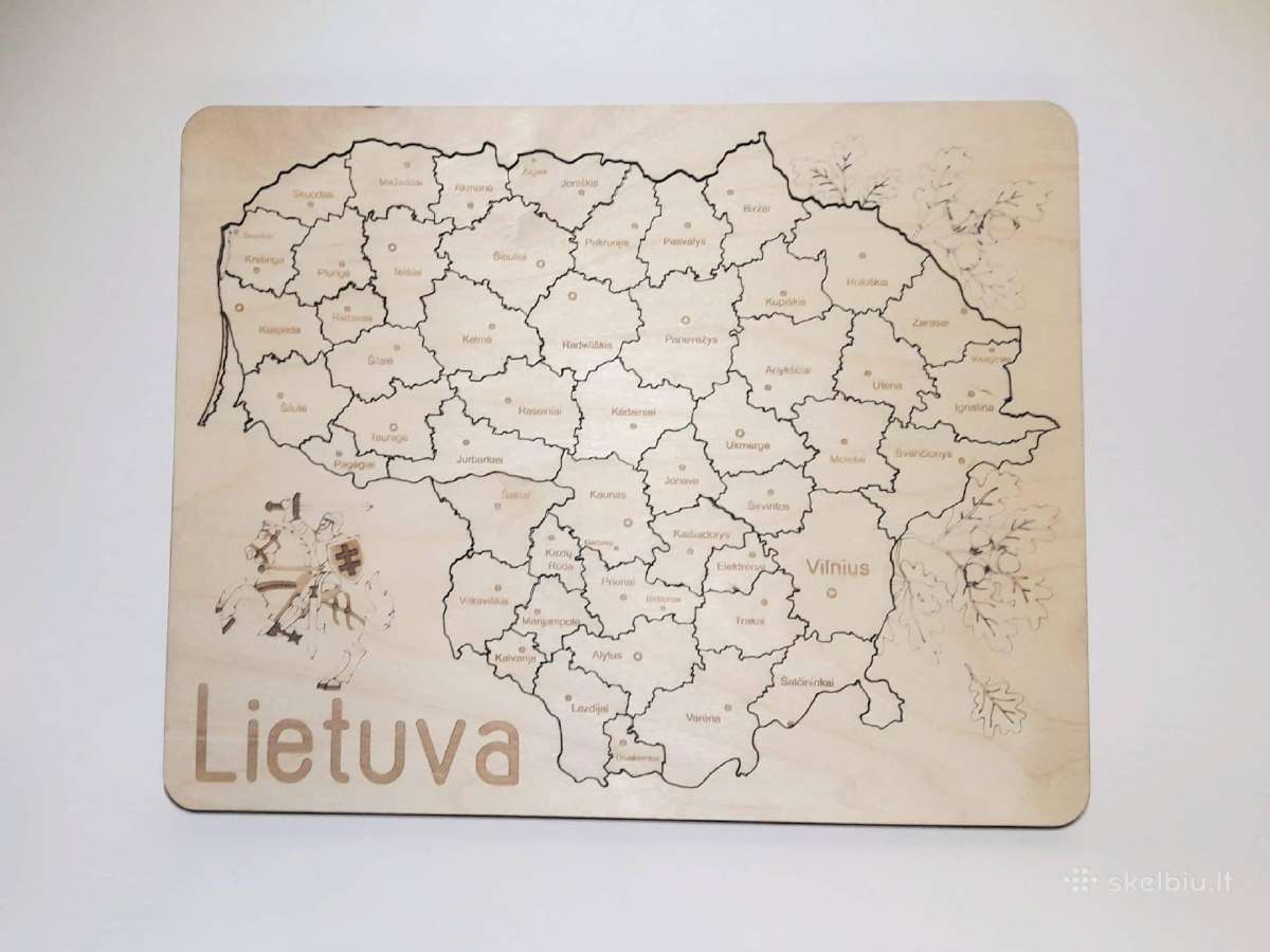 Medinė dėlionė Lietuva - nuotraukos Nr. 3