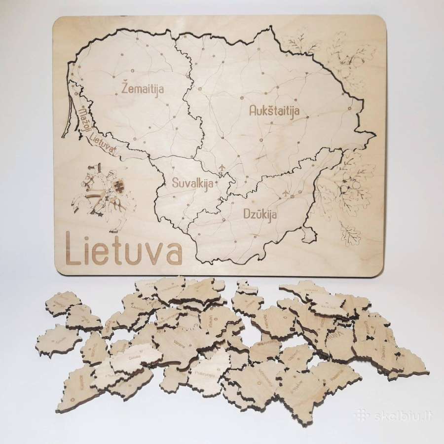 Medinė dėlionė Lietuva - nuotraukos Nr. 2