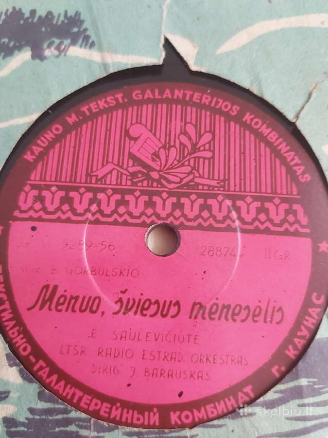 Vintažinė sena vinilo plokštelė - nuotraukos Nr. 4