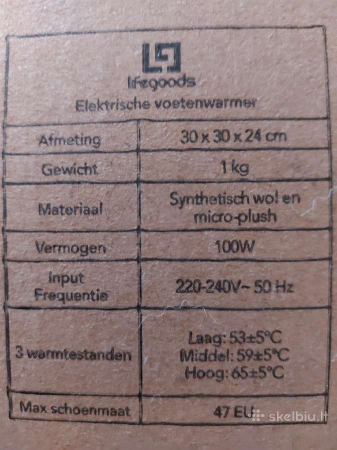 Įvairios elektrinės šildyklės kojoms,nugarai. - nuotraukos Nr. 2