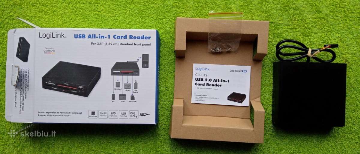 Kortelių skaitytuvas Logilink Internal 3.55 Usb2 - nuotraukos Nr. 7