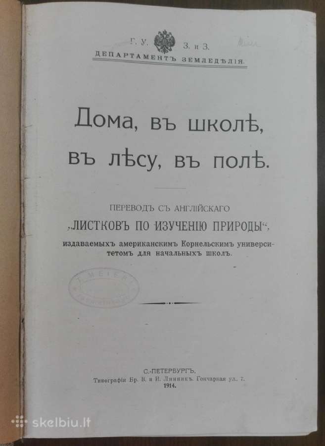 Дома, Въ Школђ, Въ Лђсу, Въ Ролђ 1914 m. - nuotraukos Nr. 2