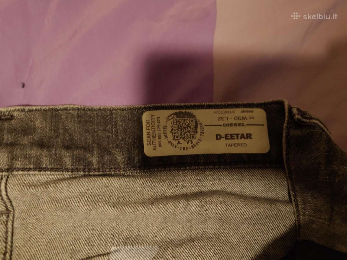Vyriški džinsai diesel d-eetar tapered. - nuotraukos Nr. 9