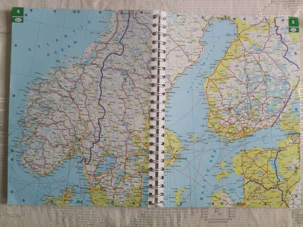 Ispanijos Portugalijos Europos kelių/gatvių atlasa - nuotraukos Nr. 3