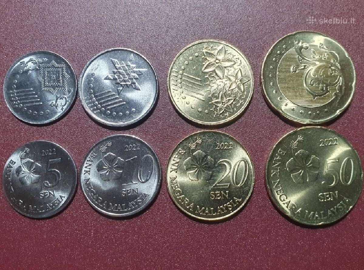 Malaizija 5,10, 20, 50 Senai, 2022 Setas