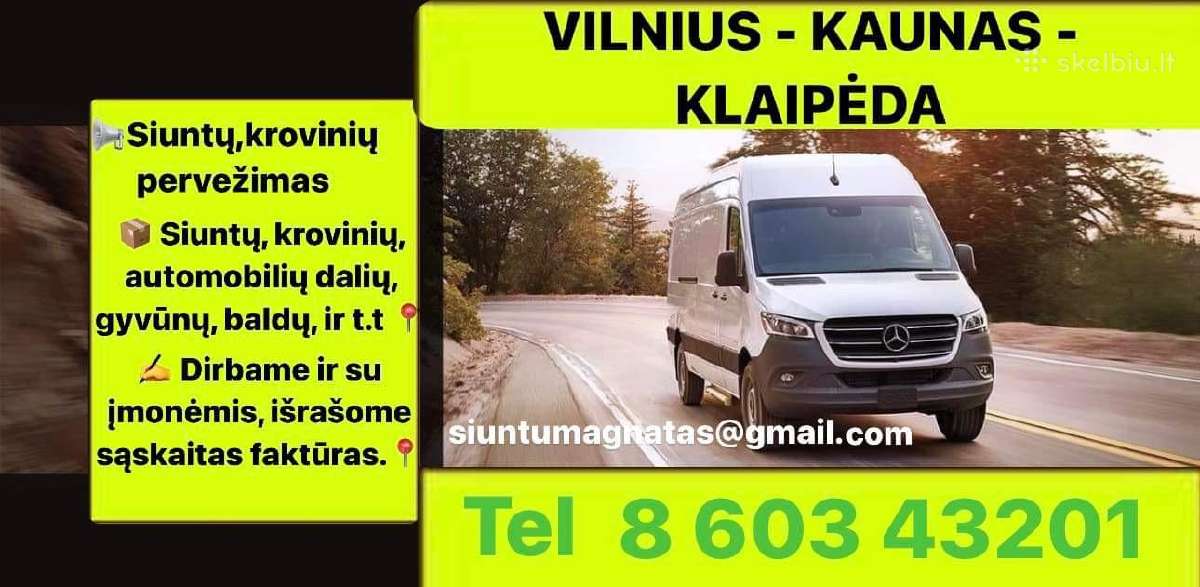 Krovinių pervėžimas Vilnius, Kaunas, Klaipėda