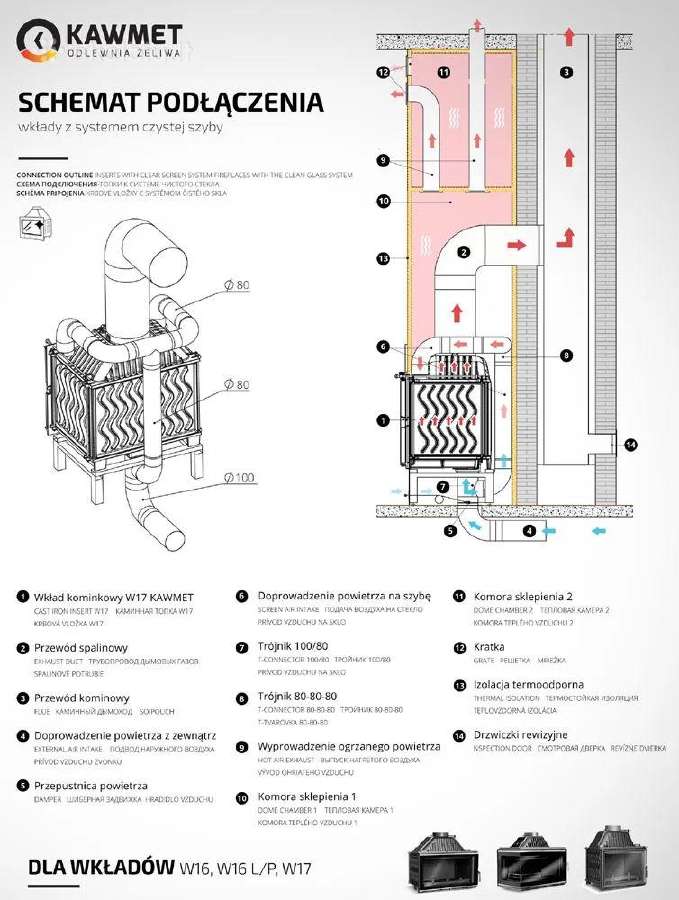 Ugniakuras Kawmet W17 (16,1 kw) Eco - nuotraukos Nr. 10