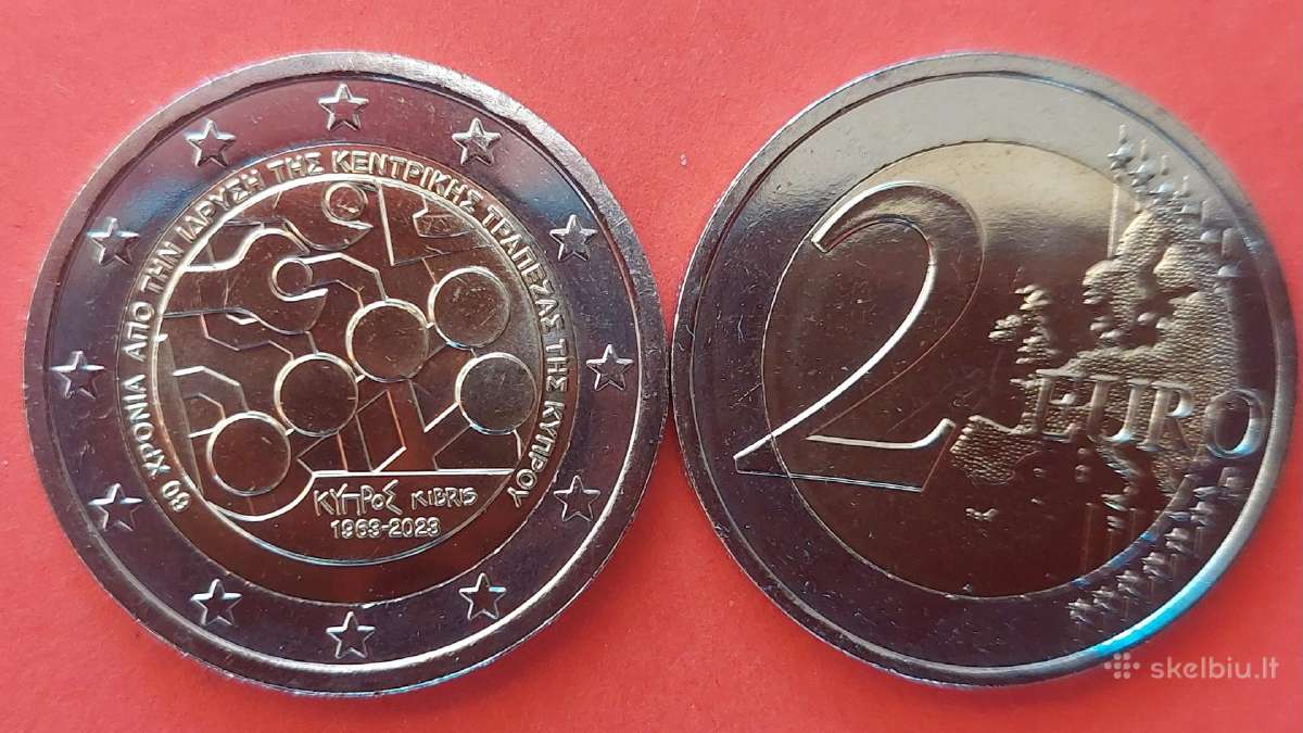 Kipras 2023m. 2€ Centrinis bankas Unc
