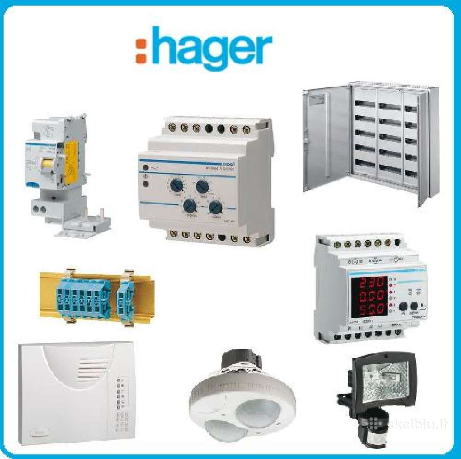 Hager produkcija, automatai, dezes