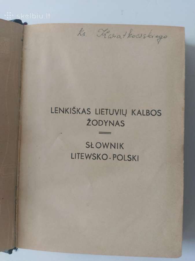 Žodynas lietuviu-lenku 1940m - nuotraukos Nr. 3