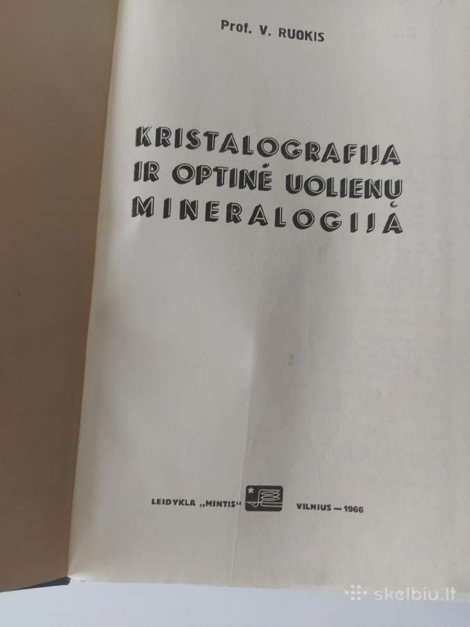 Knygos Kristalografija ir optinė uolienų mineralog - nuotraukos Nr. 3
