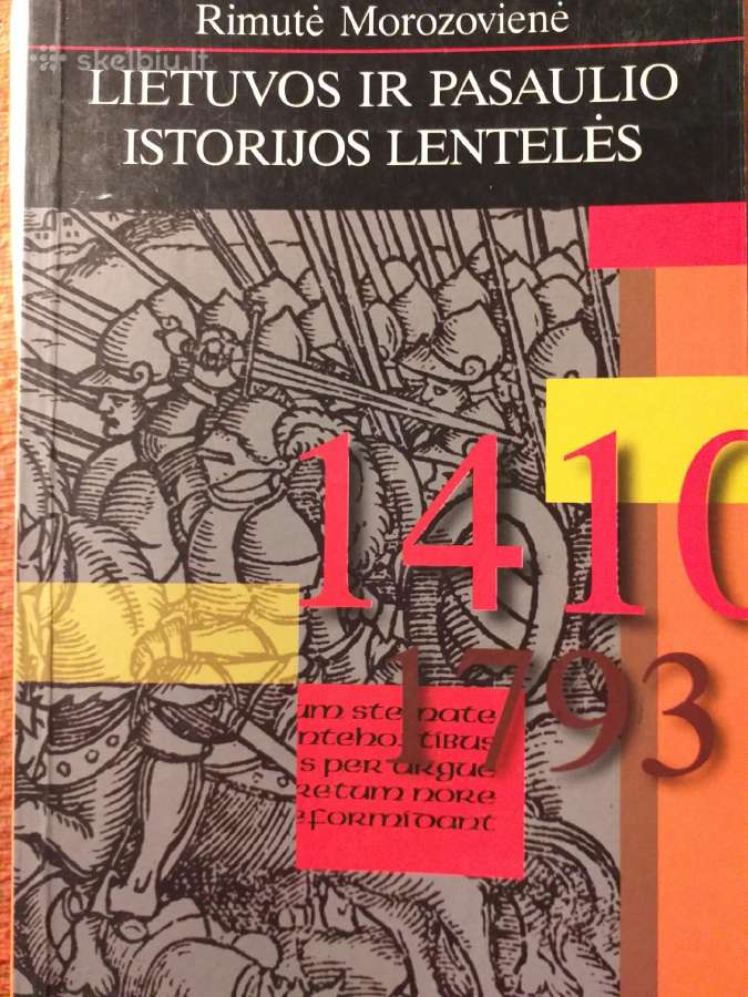 Lietuvos ir pasaulio istorijos lentelės