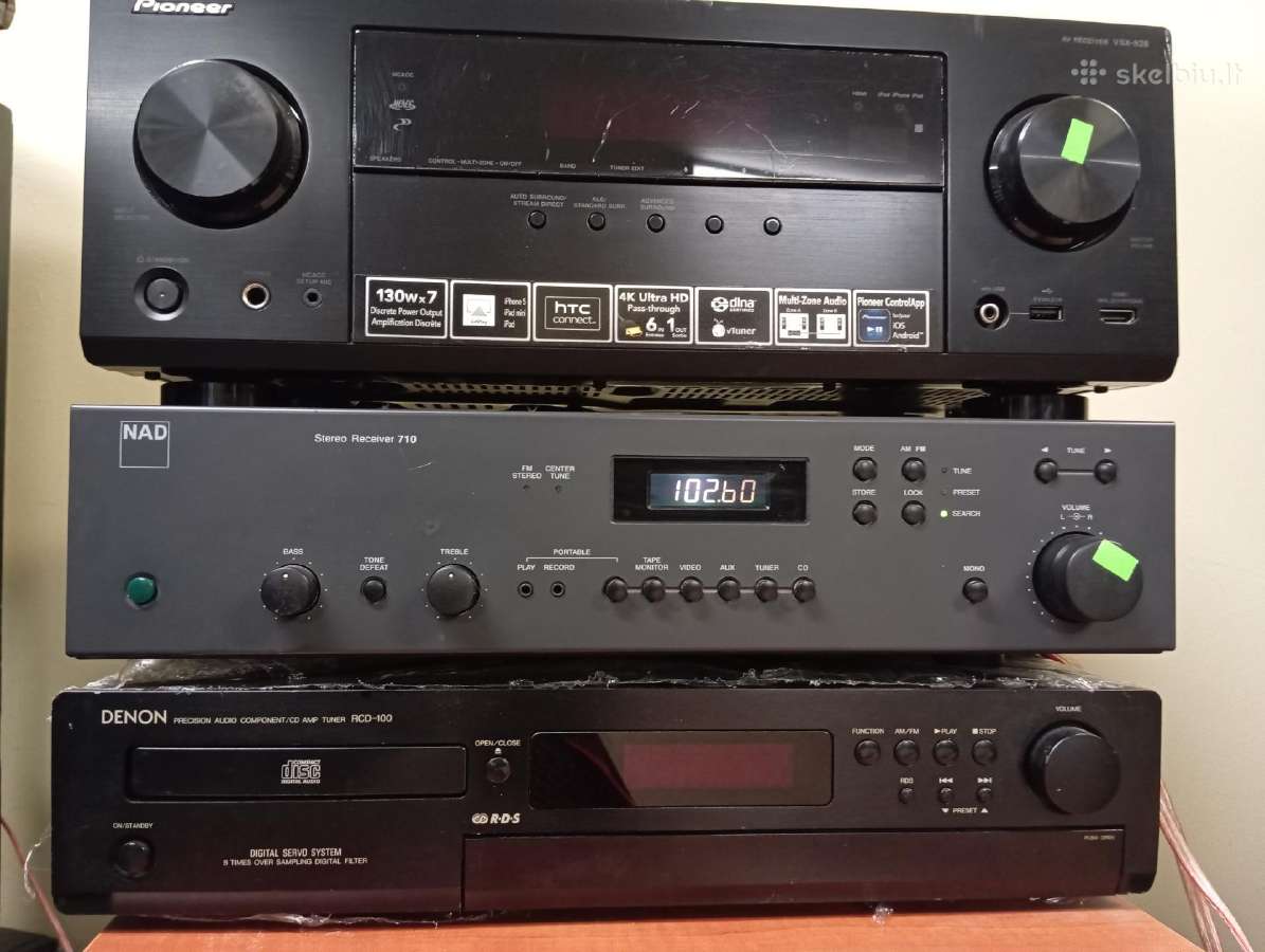 Stiprintuvai Denon, Pioneer, Yamaha, Technics, Nad
