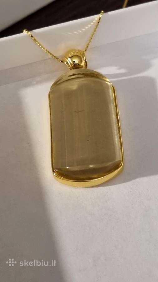 Geltono aukso citrino pakabukai -38ct, 33ct, 49ct. - nuotraukos Nr. 10