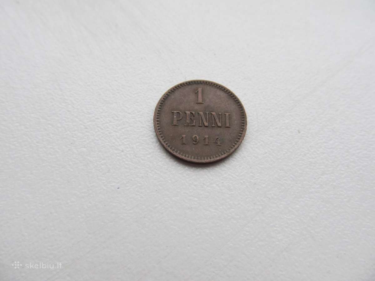 1 penni , Rusija Suomija , 1914, 1916