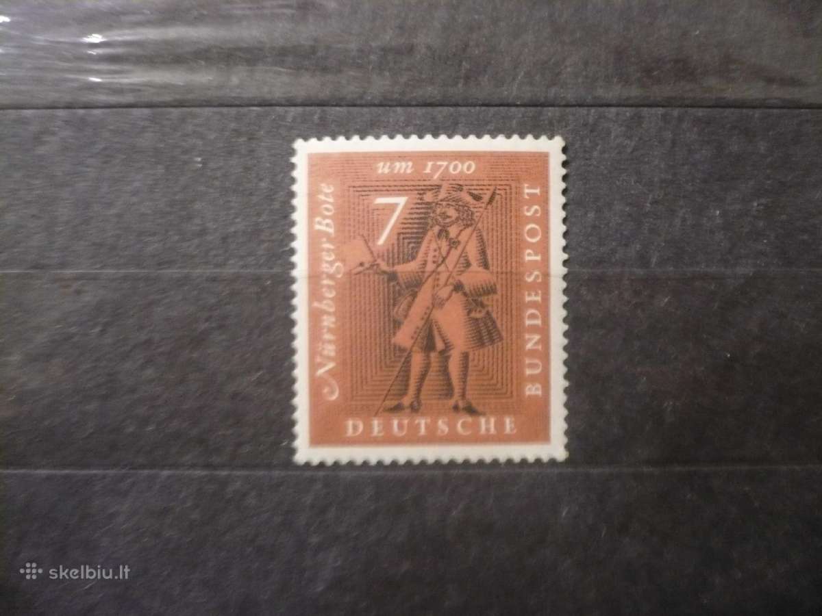 1961 Niurnbergo pašto žinutė Mhn