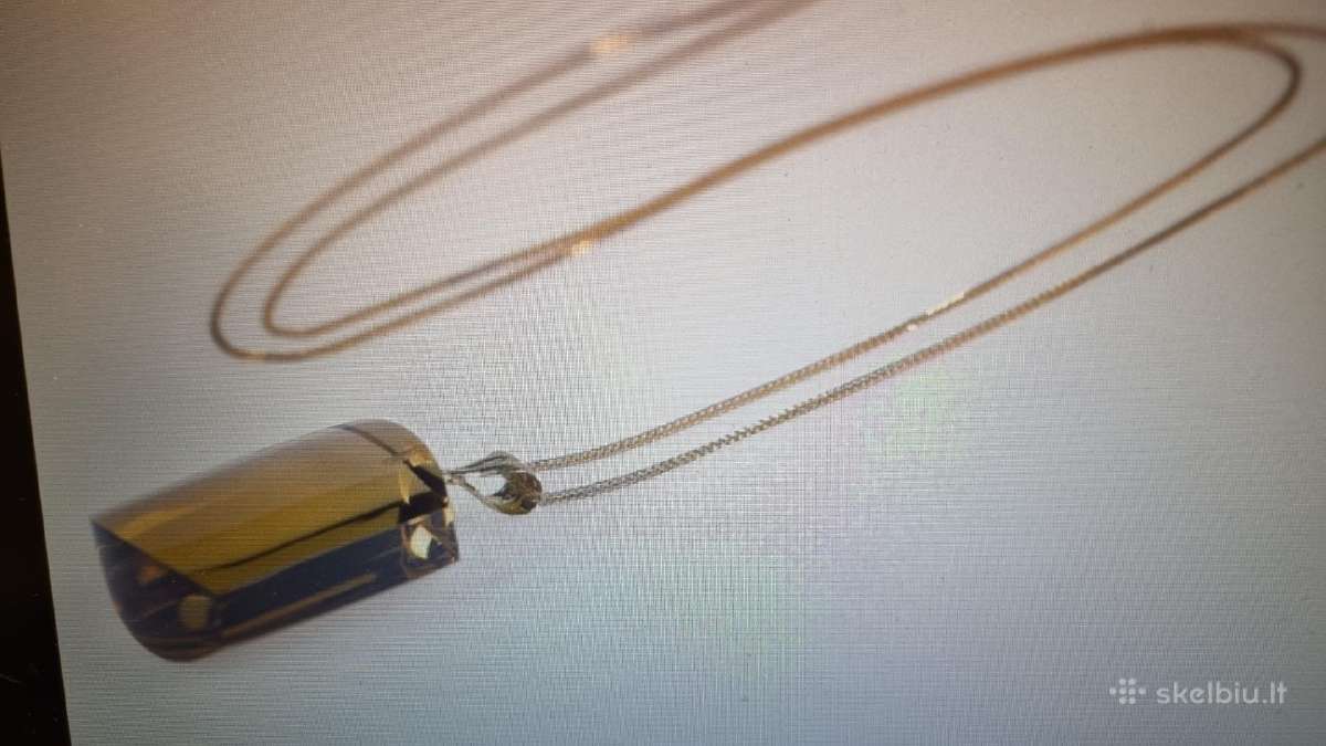 Geltono aukso citrino pakabukai -38ct, 33ct, 49ct. - nuotraukos Nr. 8