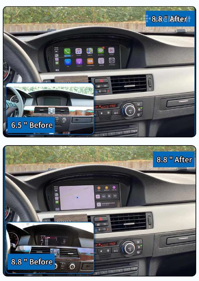 Bmw 5 E60 Cic ir Ccc Android 12 E61 E62 Multimedia - nuotraukos Nr. 5