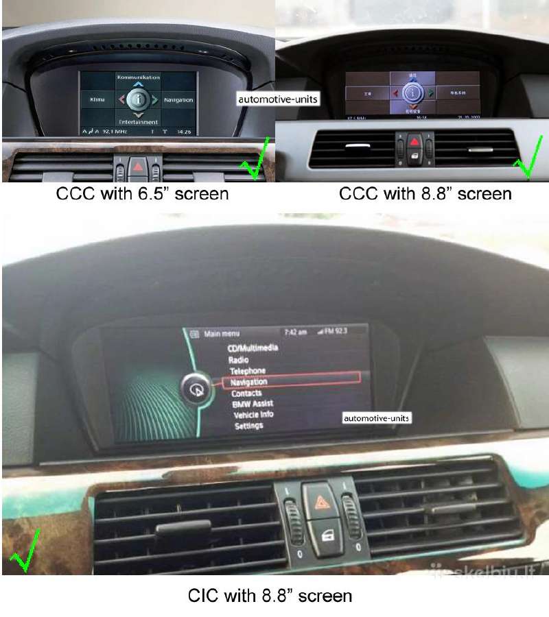 Bmw 5 E60 Cic ir Ccc Android 12 E61 E62 Multimedia - nuotraukos Nr. 7