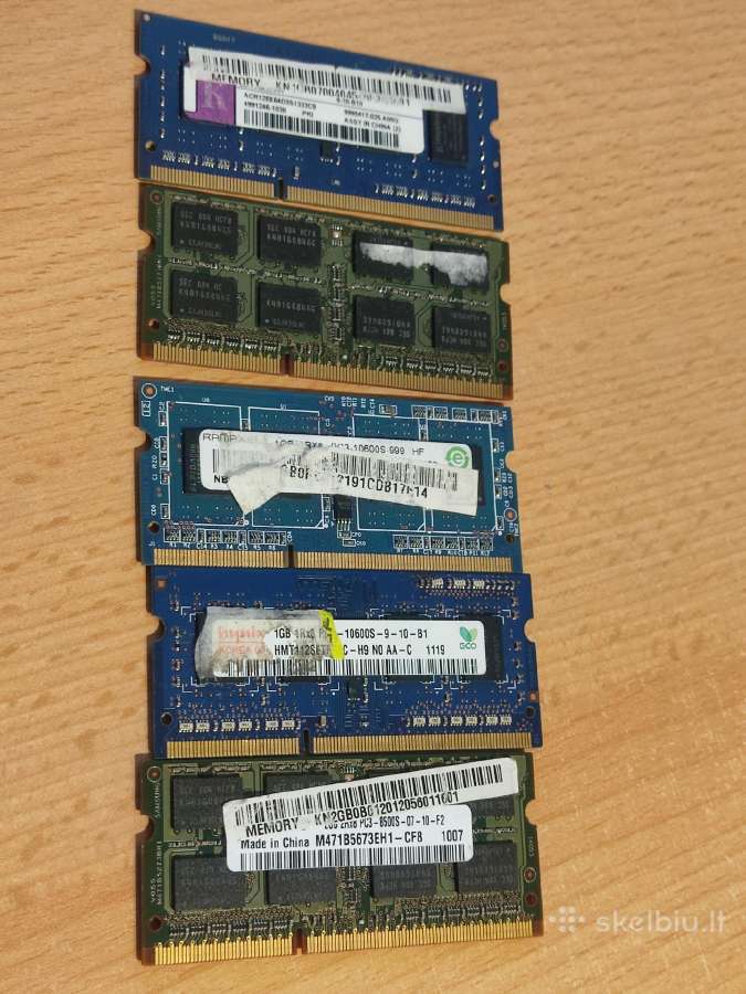 Parduodami ramai ddr3 1-2gb