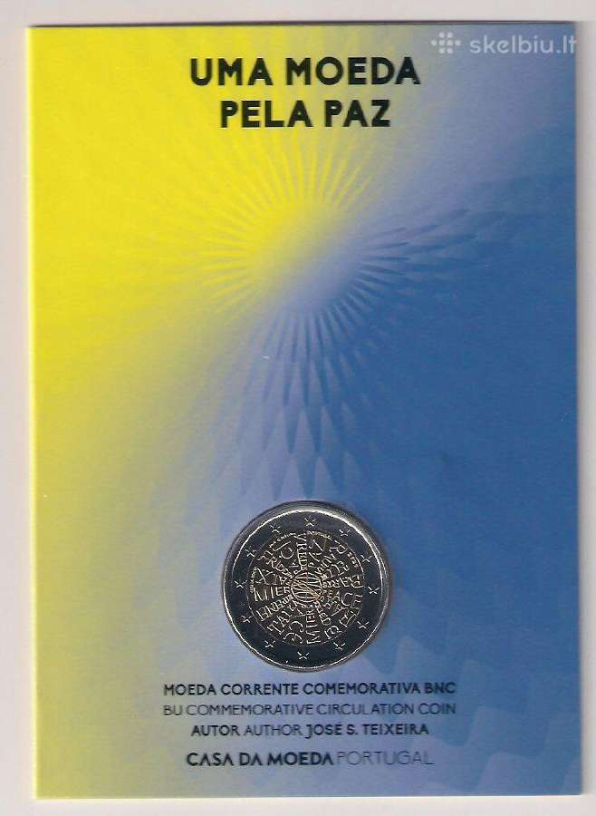 Portugalijos proginės 2 euro moneta - nuotraukos Nr. 2