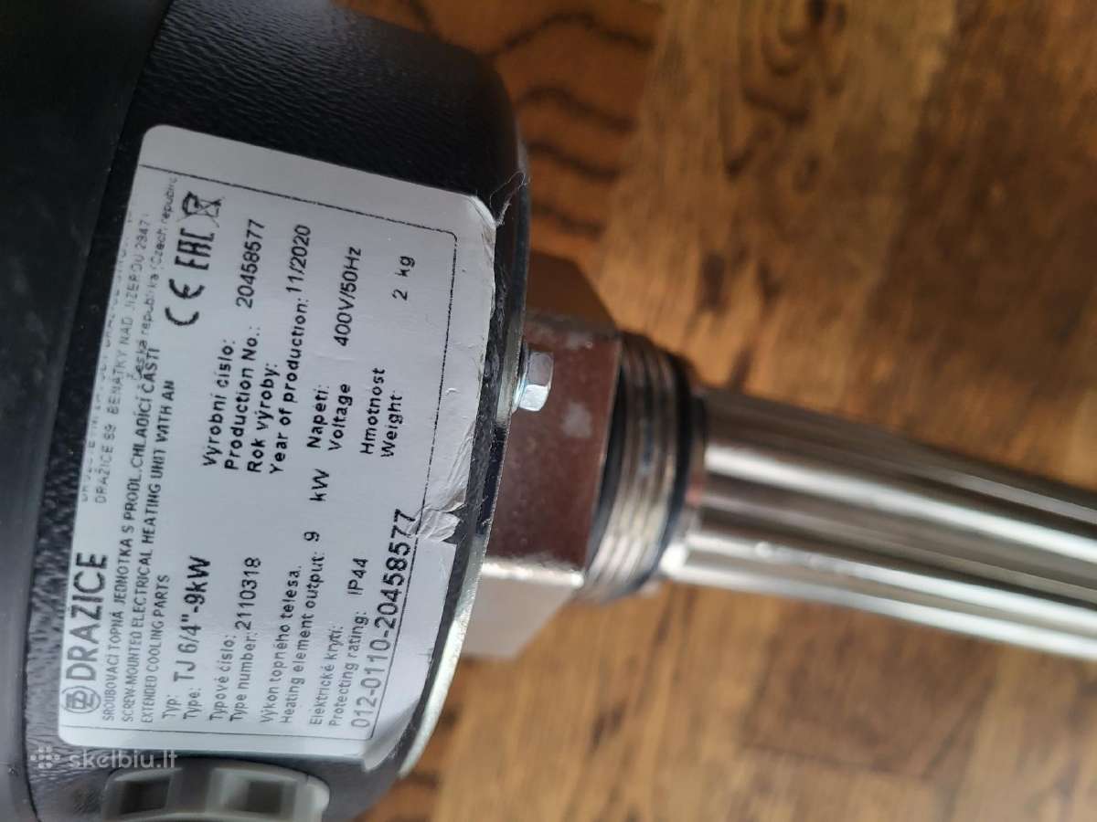 Tj 9,0srieginis Elektrinis Šildymo Elementas G6/4" - nuotraukos Nr. 2