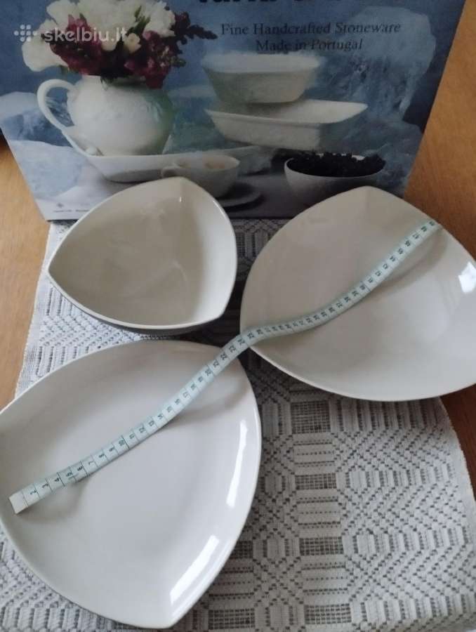 Lėkštės trikampės Faria & bento