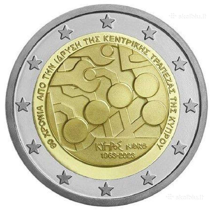 Kipro proginės 2 eurų monetos (Unc) Atnaujintas - nuotraukos Nr. 10