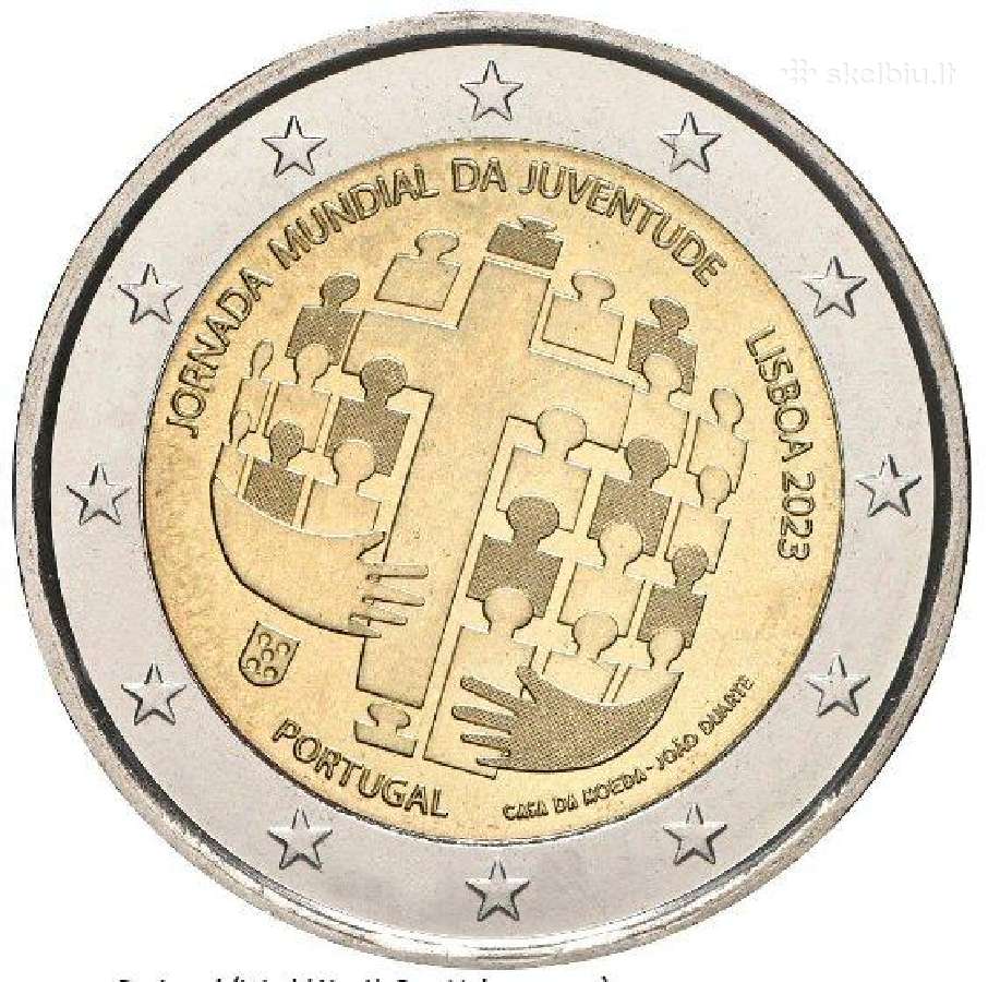 Portugalijos proginės 2€ monetos (Unc) - nuotraukos Nr. 7