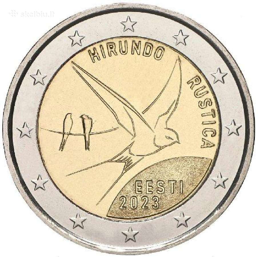 Estijos proginės 2 eurų monetos (Unc) Atnaujintas - nuotraukos Nr. 6