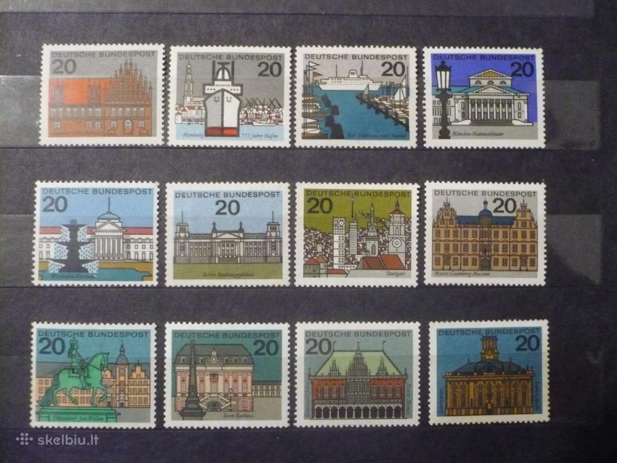 1964 -1965 Vokietijos miestai Mhn