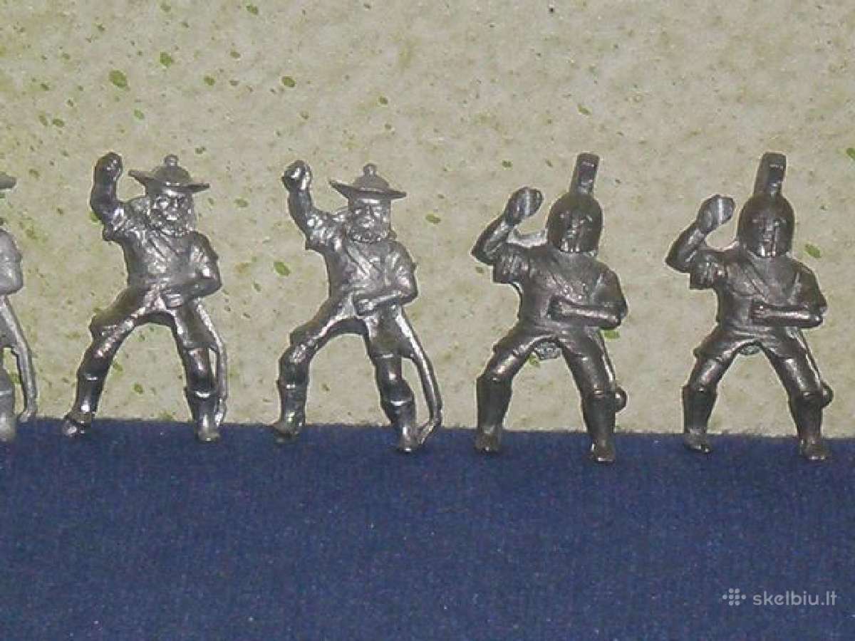 Mazi metaliniai (lydmetalio) kareiveliai 4 variant - nuotraukos Nr. 2