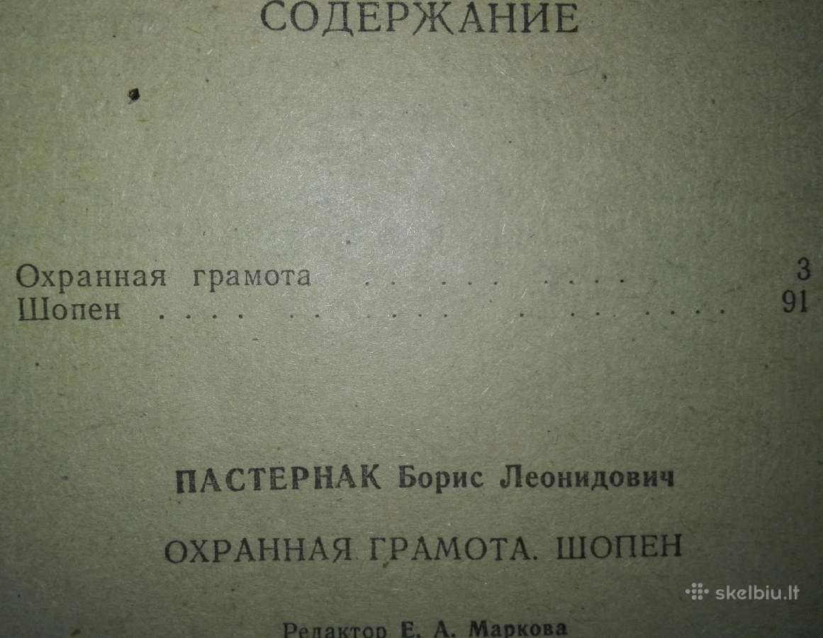 Борис Пастернак Охранная Грамота Шопен - nuotraukos Nr. 3