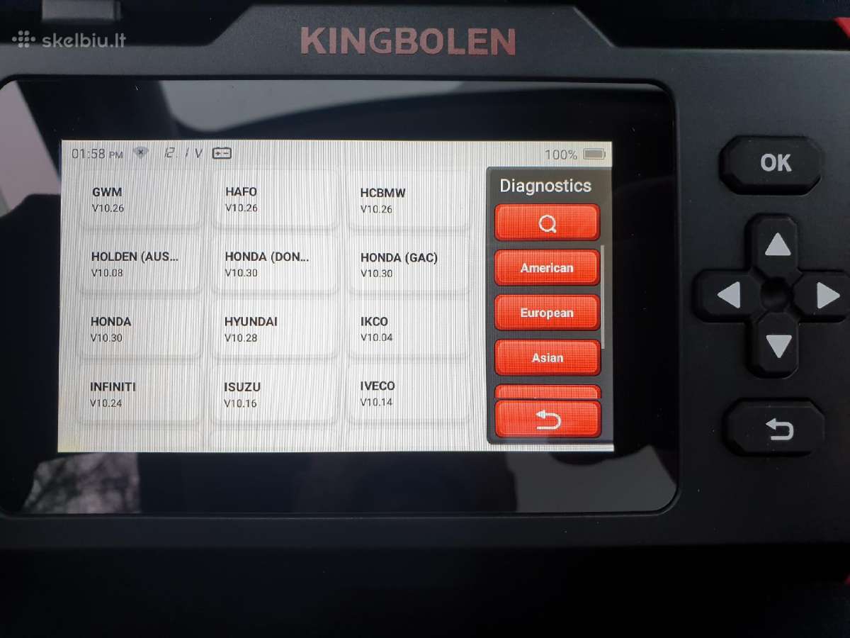 Diagnostikos skaneris Obd2 Kingbolen S800 WiFi - nuotraukos Nr. 16