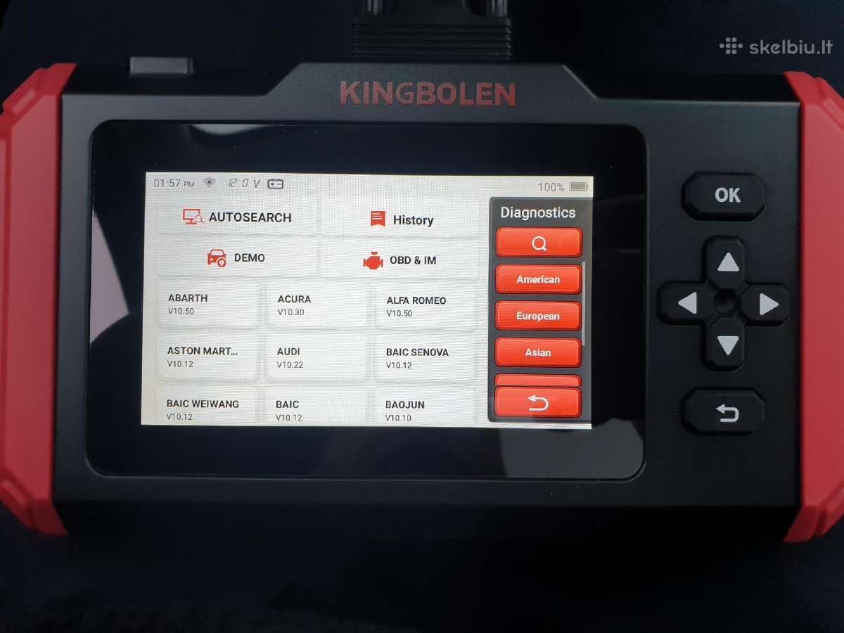 Diagnostikos skaneris Obd2 Kingbolen S800 WiFi - nuotraukos Nr. 19