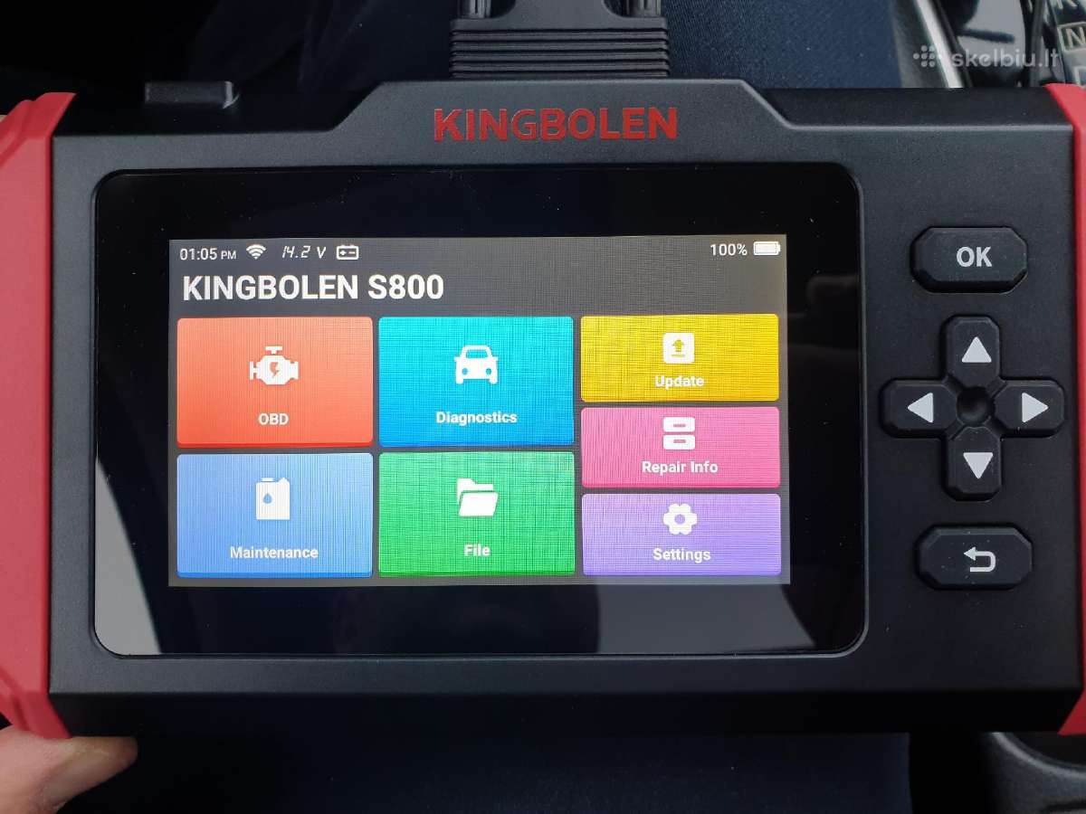 Diagnostikos skaneris Obd2 Kingbolen S800 WiFi - nuotraukos Nr. 25