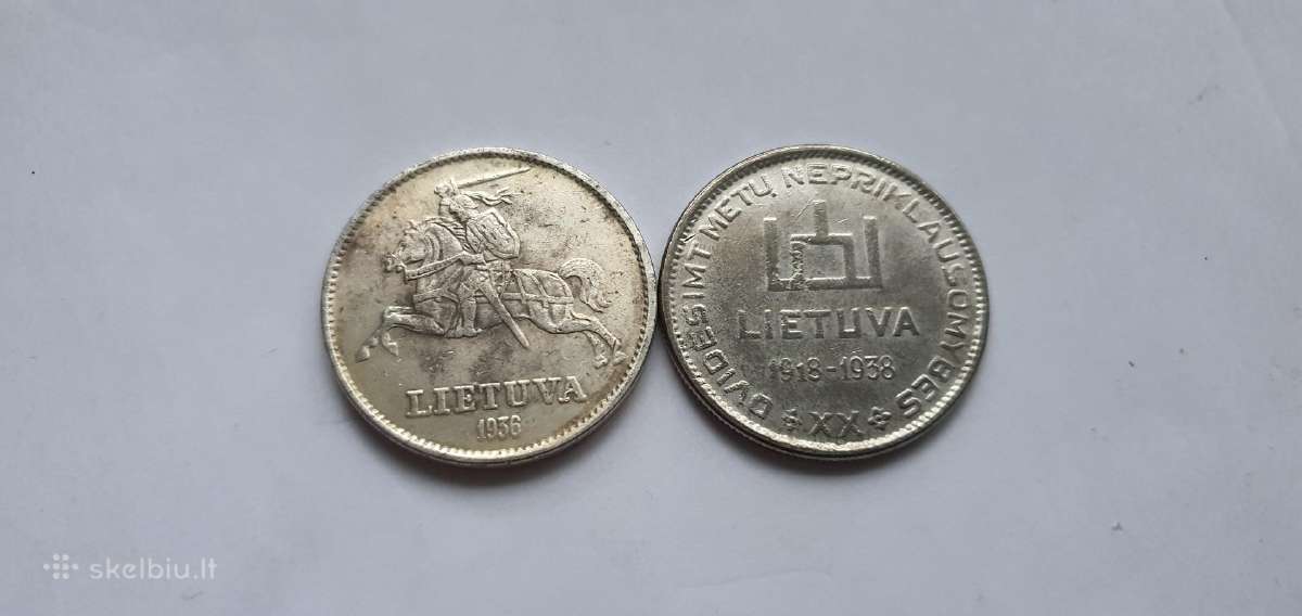 1936 10 litu Vytautas 1938 10 litu Smetona - nuotraukos Nr. 2