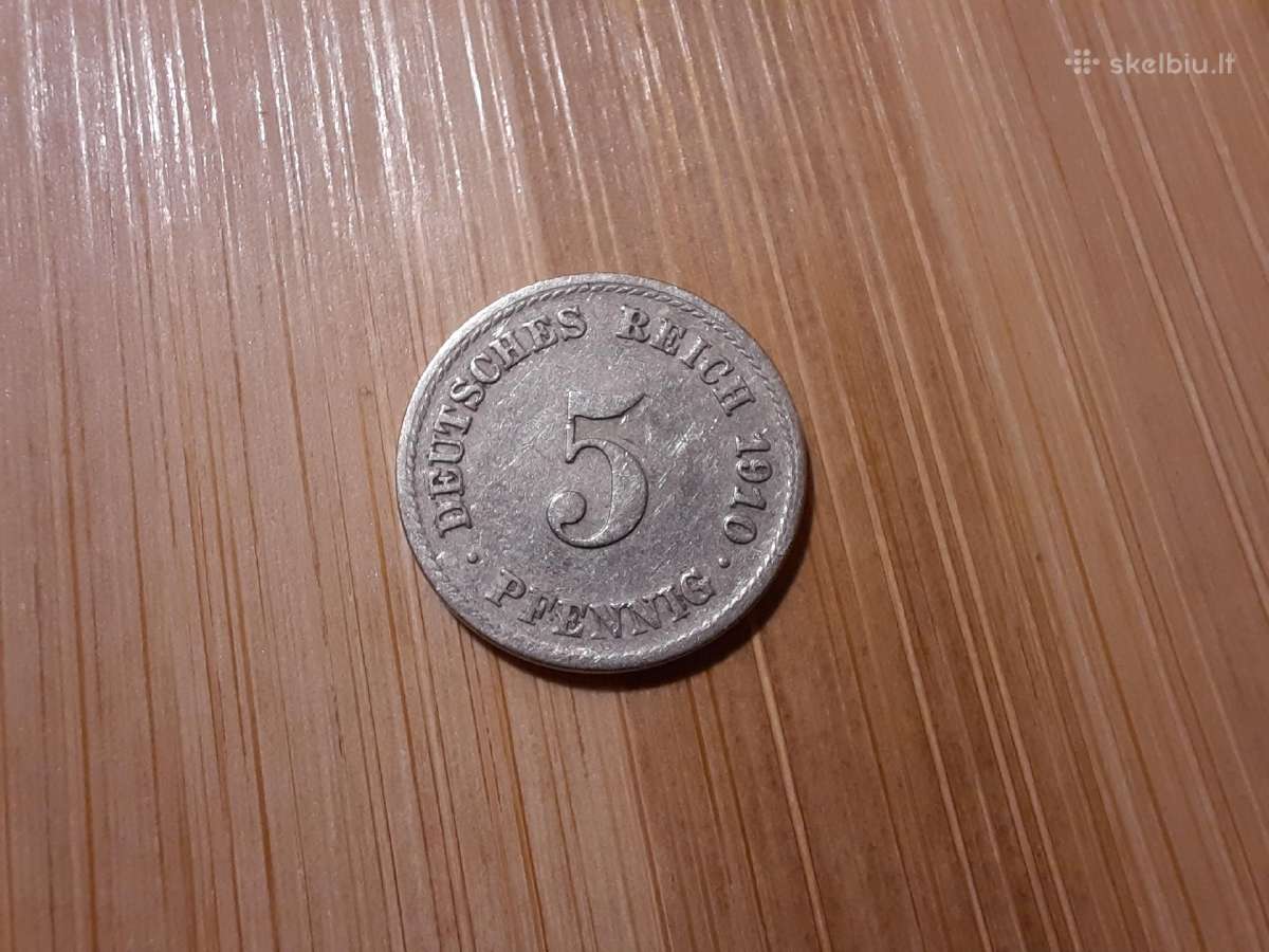 5 reichspfennig 1910 F - Vokietija