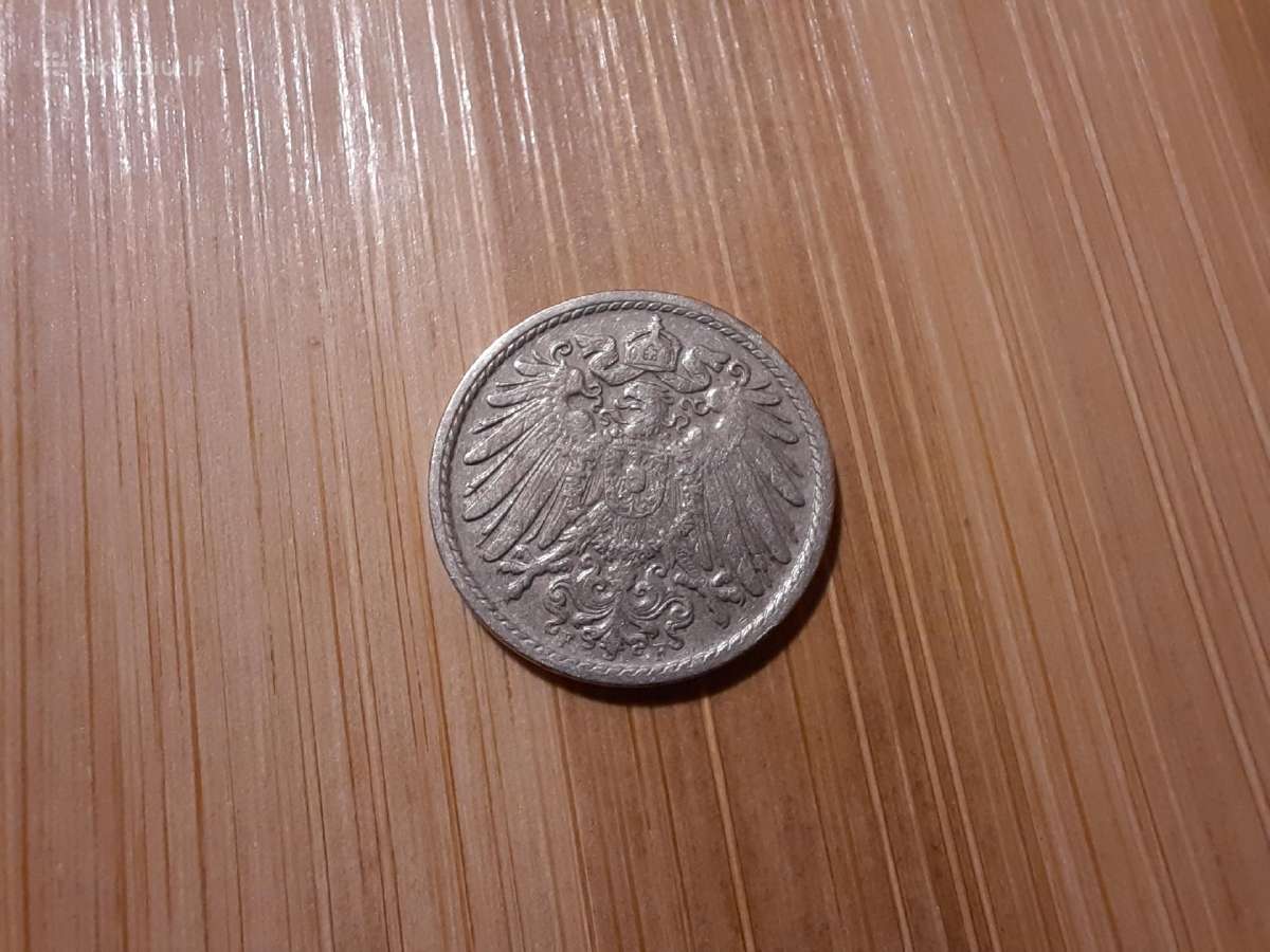 5 reichspfennig 1910 F - Vokietija - nuotraukos Nr. 2