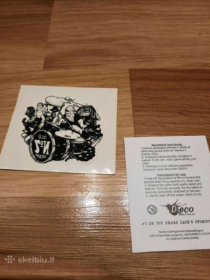Jack Daniels tatuiruotė