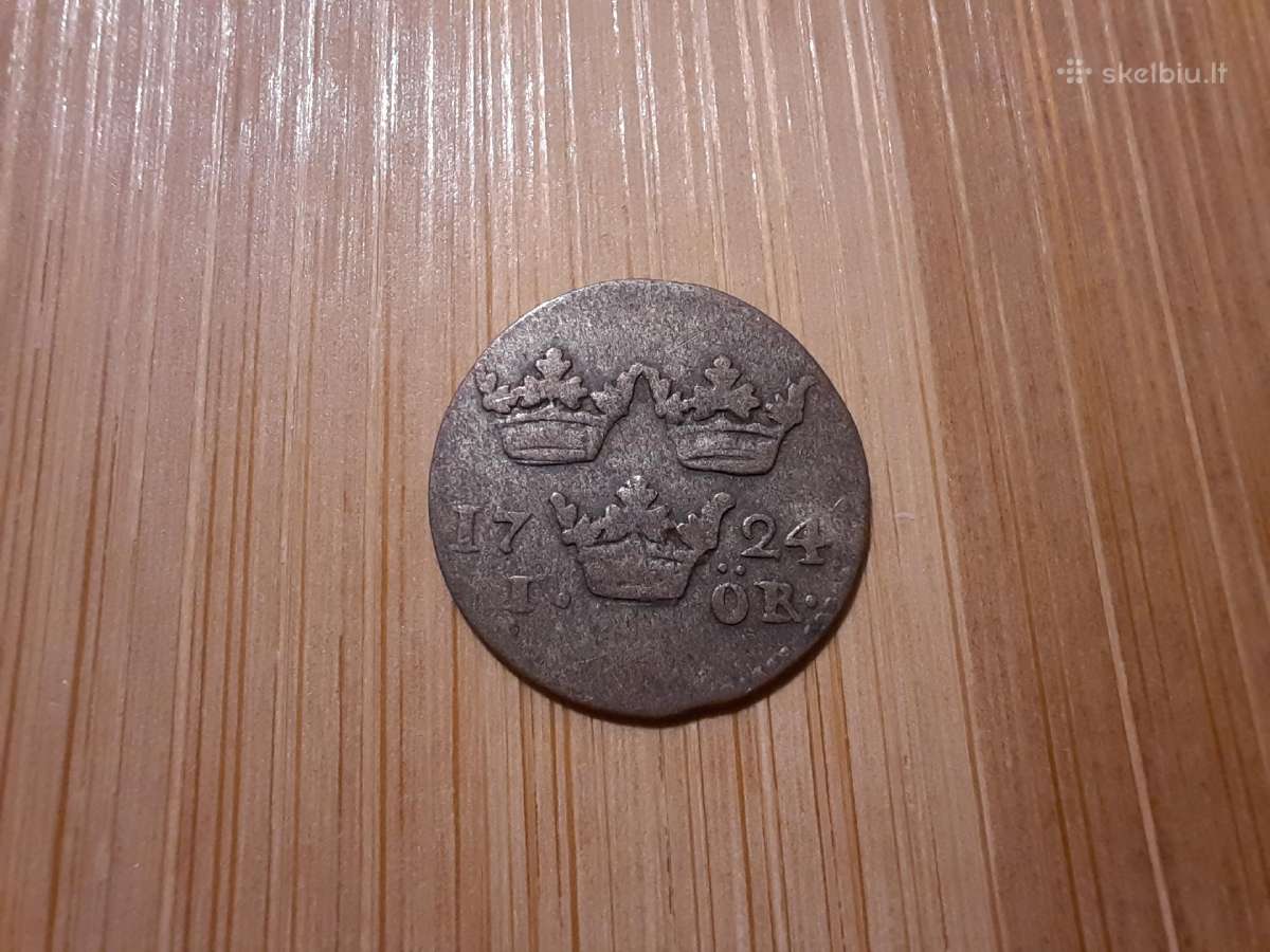 1 ore 1724 Švedija - Sidabras