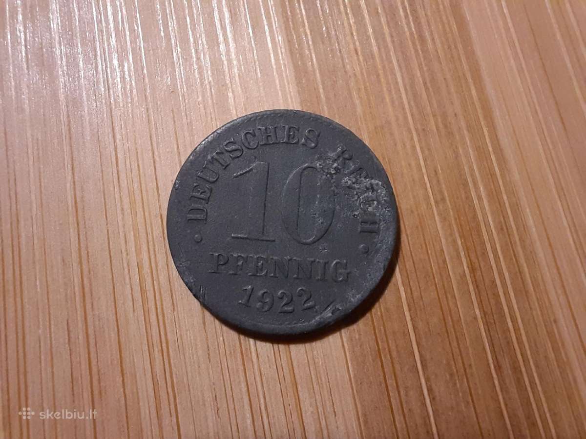 10 reichspfennig 1922 - Vokietija