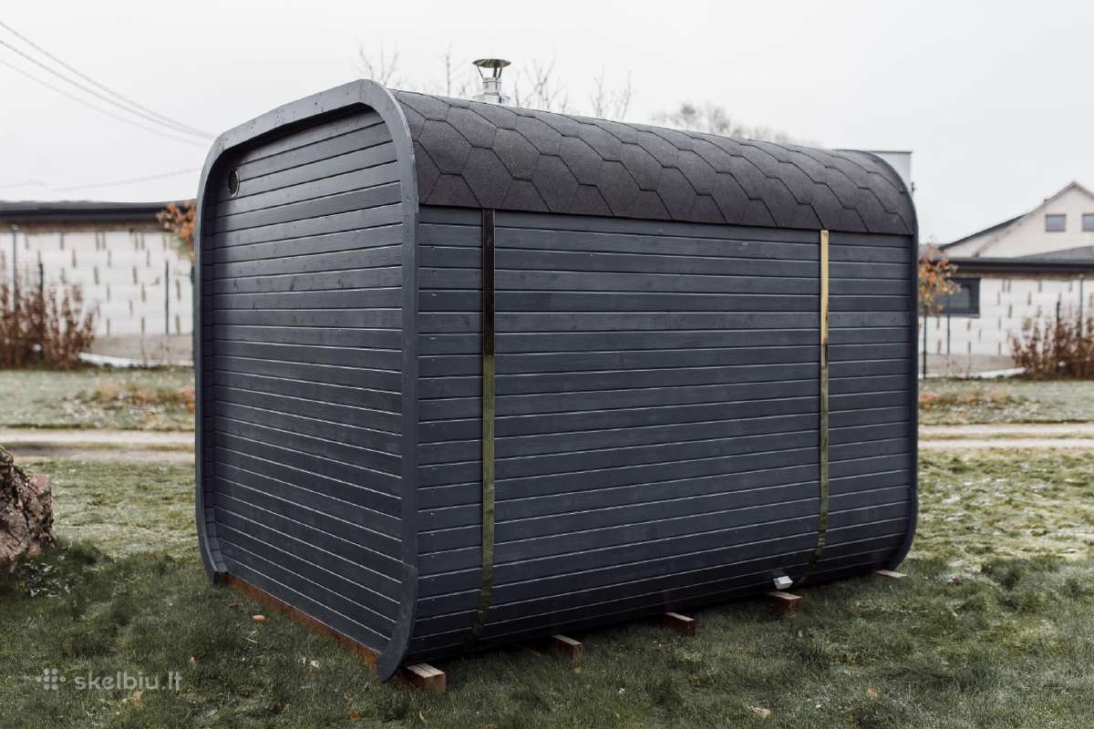 3m Cube pirtis su terasėle - termo mediena - nuotraukos Nr. 24