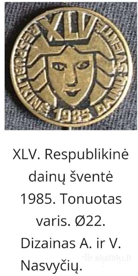 Stalo Medalis Respublikinė Dainų Šventė 1985 m. - nuotraukos Nr. 4