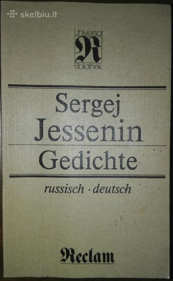 Kolekcinė knyga Sergej Jessenin Gedichte